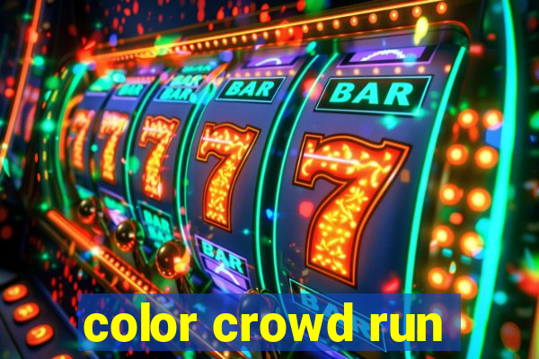 color crowd run