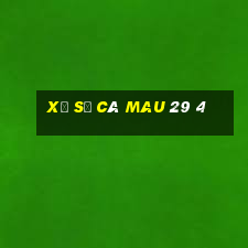 xổ số cà mau 29 4