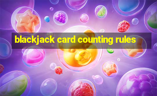 blackjack card counting rules