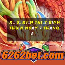 xổ số kiến thiết bình thuận ngày 7 tháng 2