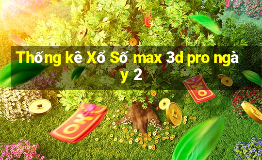 Thống kê Xổ Số max 3d pro ngày 2