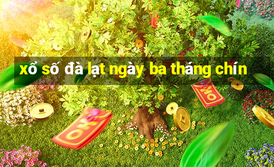 xổ số đà lạt ngày ba tháng chín