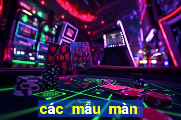 các mẫu màn khung đẹp