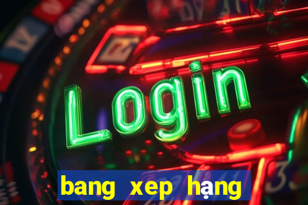 bang xep hạng bóng đá