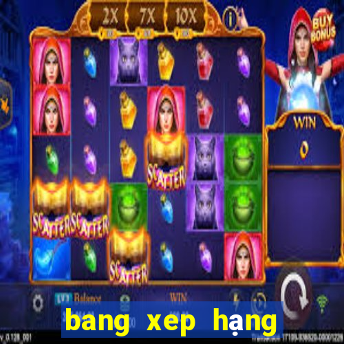 bang xep hạng bóng đá