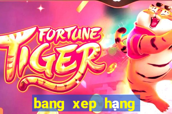 bang xep hạng bóng đá