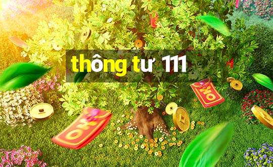 thông tư 111