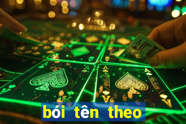 bói tên theo thần số học