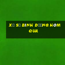 xổ số bình dương hôm qua