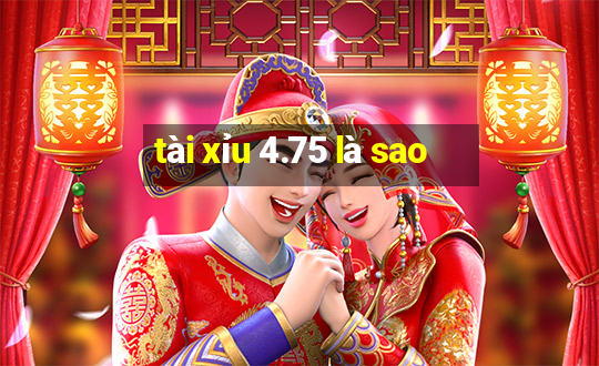 tài xỉu 4.75 là sao