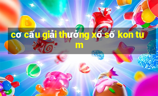 cơ cấu giải thưởng xổ số kon tum