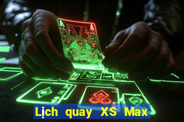 Lịch quay XS Max 4D ngày 8