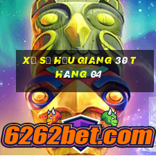 xổ số hậu giang 30 tháng 04