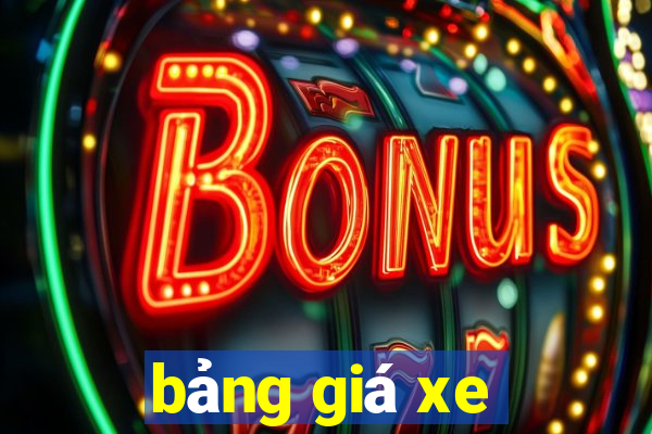 bảng giá xe