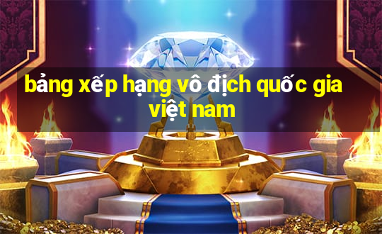 bảng xếp hạng vô địch quốc gia việt nam