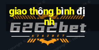 giao thông bình định