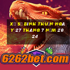 xổ số bình thuận ngày 27 tháng 7 năm 2024