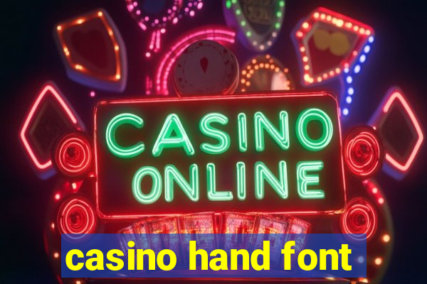 casino hand font