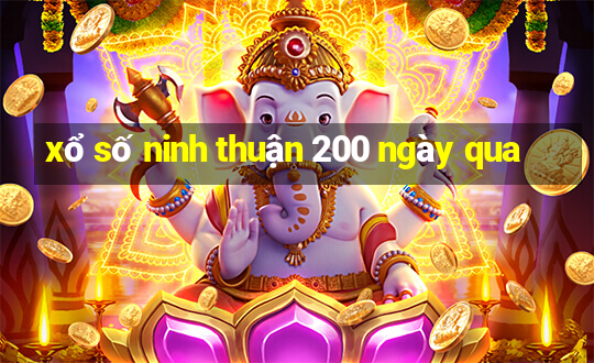 xổ số ninh thuận 200 ngày qua