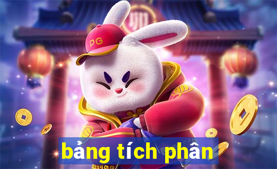 bảng tích phân