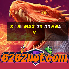 xổ số max 3d 30 ngày