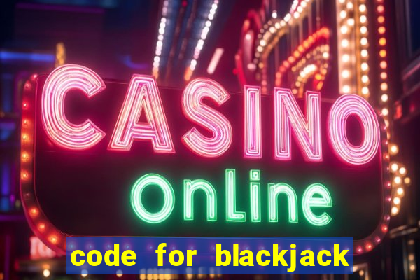 code for blackjack in python