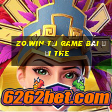 Zo.Win Tại Game Bài Đổi The