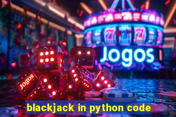 blackjack in python code