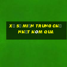 xổ số miền trung chủ nhật hôm qua