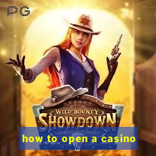 how to open a casino