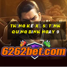 Thống kê Xổ Số Tỉnh Quảng Bình ngày 9