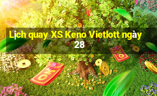 Lịch quay XS Keno Vietlott ngày 28