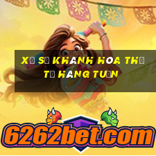 xo so khanh hoa thu tu hang tuan