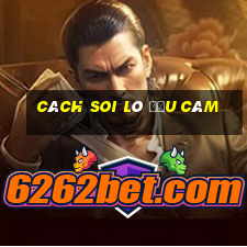 cách soi lô đầu câm