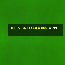 xổ số hậu giang 4 11