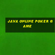 java online poker game