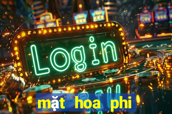 mặt hoa phi điệp bệt