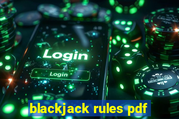 blackjack rules pdf