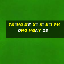 Thống kê Xổ Số hải phòng ngày 28