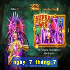 ngày 7 tháng 7 xổ số trà vinh