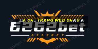 ĐỊA CHỈ trang web CHÂU Á