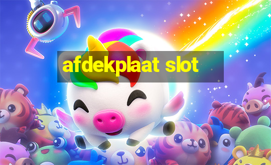 afdekplaat slot