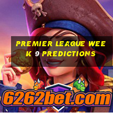 premier league week 9 predictions