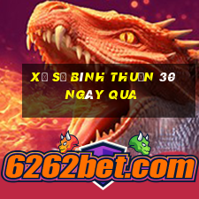 xổ số bình thuận 30 ngày qua