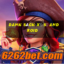 Danh sách xổ số Android