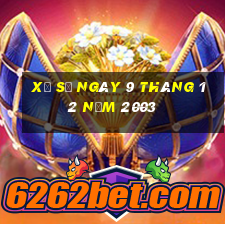 xổ số ngày 9 tháng 12 năm 2003