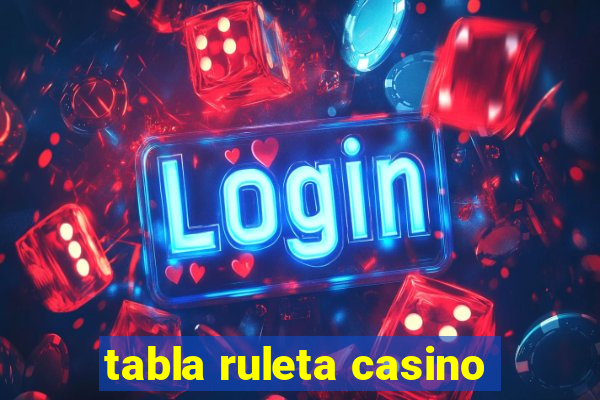 tabla ruleta casino