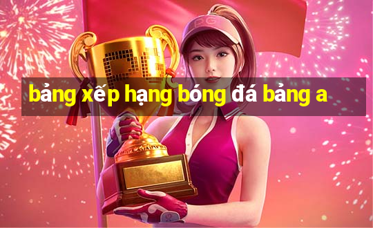 bảng xếp hạng bóng đá bảng a