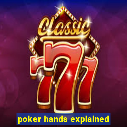 poker hands explained