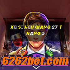 xổ số hậu giang 27 tháng 5